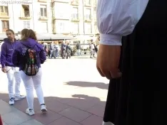La plaza de Mariano Granados, este mediodía de domingo. /SN