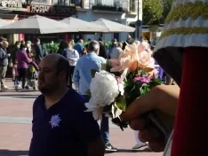 La plaza de Mariano Granados, este mediodía de domingo. /SN