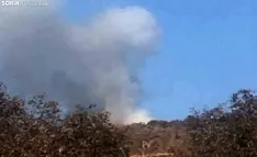 Una imagen de la columna de humo divisada a lo lejos. /SN