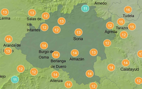 El tiempo en Soria: Descienden la mínimas