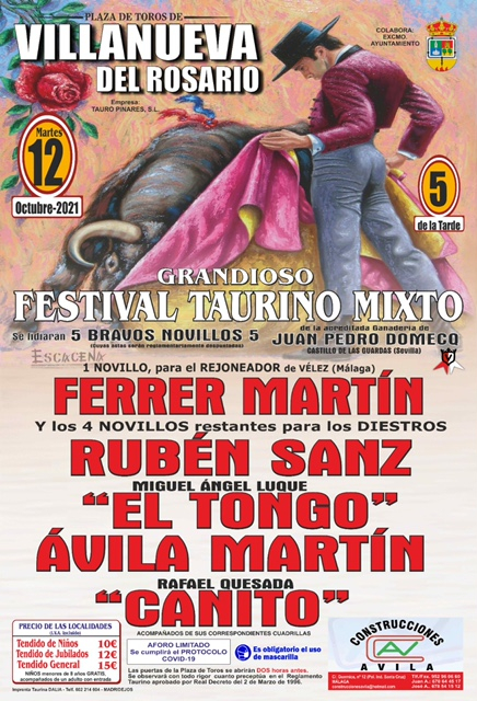 Rubén Sanz torerará en Málaga el 12 de octubre
