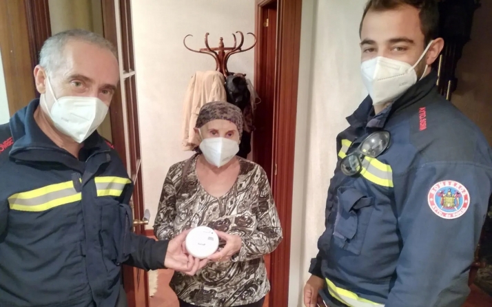 Los Bomberos de Soria instalarán detectores de humo en las viviendas de mayores de 75 años