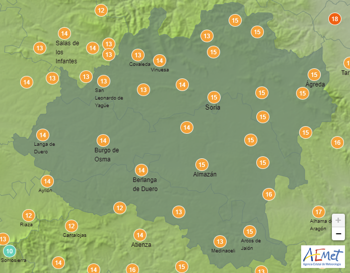 El tiempo en Soria: Las mínimas se desploman