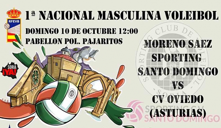 El Sporting Moreno Saez de voleibol se estrena en liga este domingo