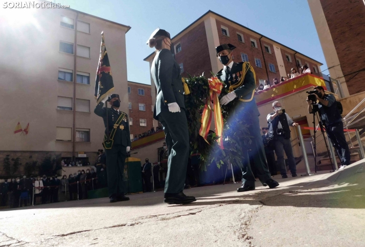 Una imagen de la celebración de la Patrona de la GC en la Comandancia de Soria. /SN