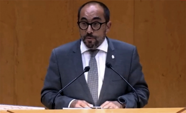 Rey, en su intervención hoy.