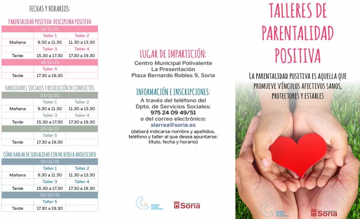 El Ayuntamiento promueve talleres de parentalidad positiva para colocar a la infancia en el eje de la acción de gobierno