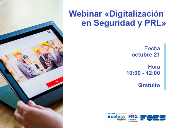 FOES detalla las nuevas tecnologías aplicadas a la Prevención de Riesgos Laborales en un webinar gratuito
