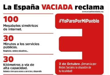 Concentración de Soria ¡Ya! a a las 12:00 en Herradores por una mayor cohesión territorial