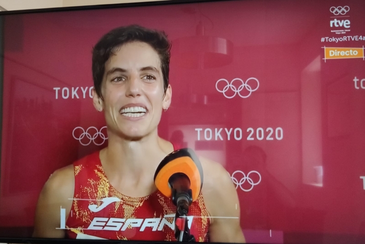 Marta Perez, en los juegos olímpicos de Tokyo.