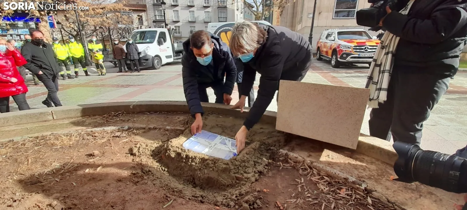 Una imagen del acto de homenaje de este lunes. /SN