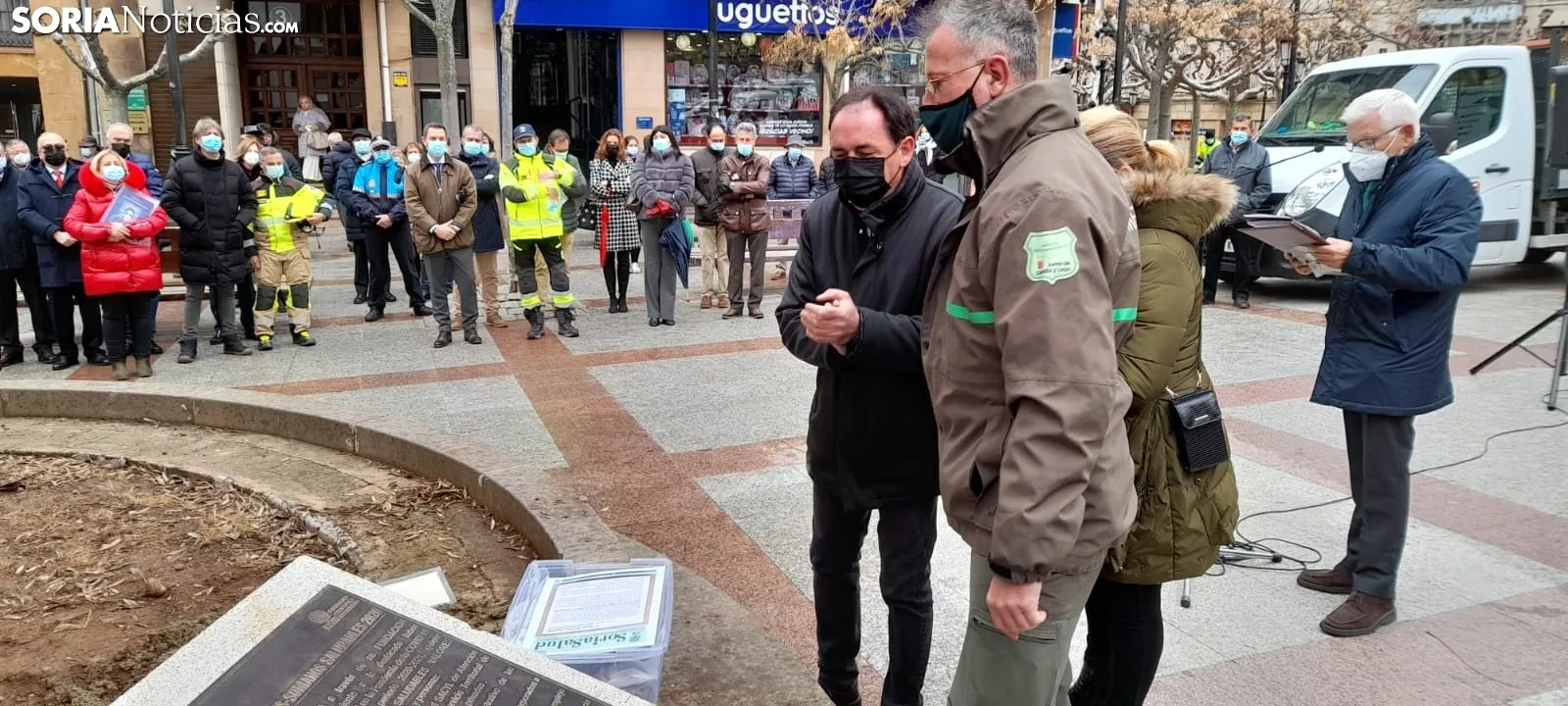 Una imagen del acto de homenaje de este lunes. /SN