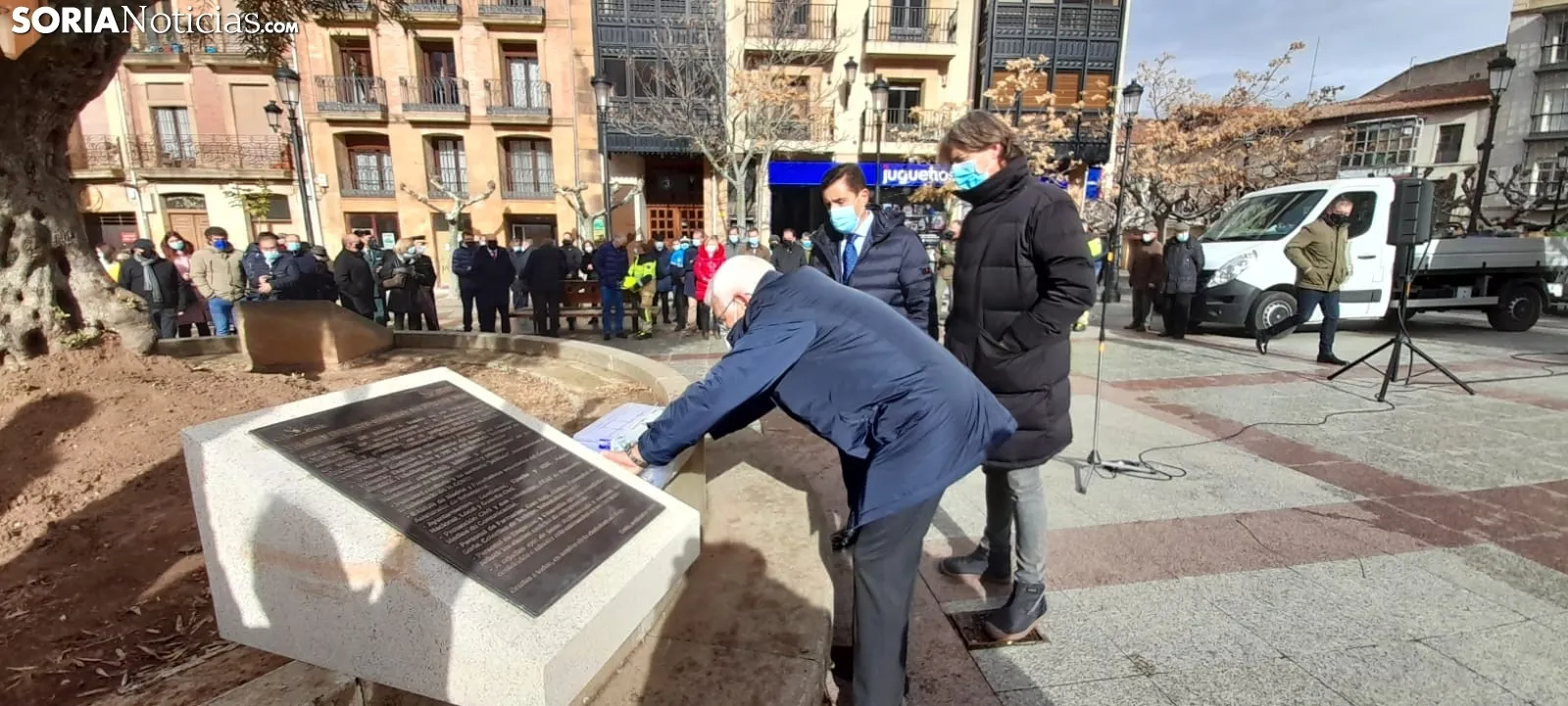 Una imagen del acto de homenaje de este lunes. /SN