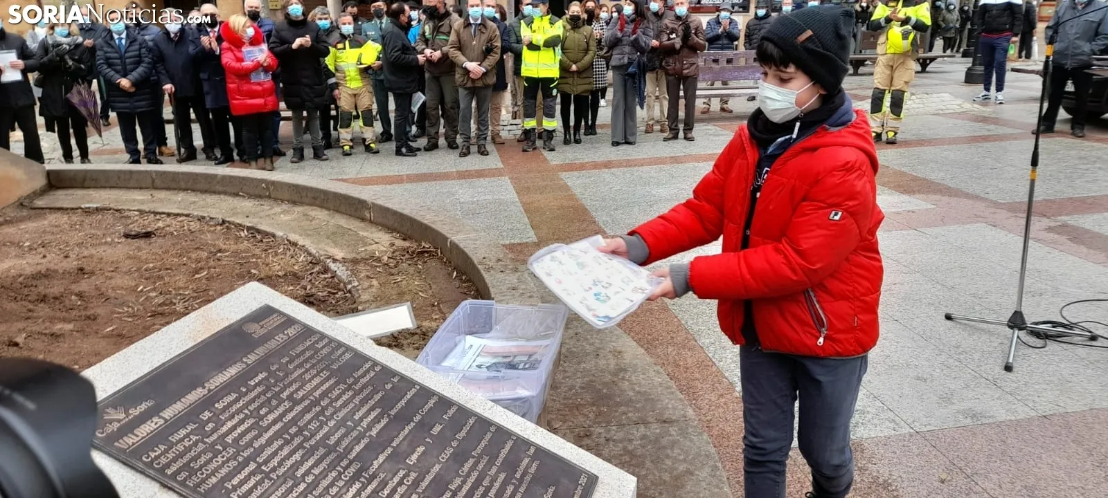 Una imagen del acto de homenaje de este lunes. /SN