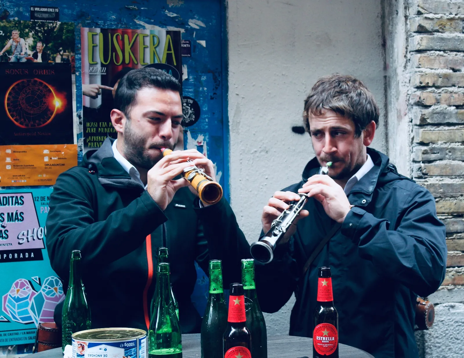 Dulzaineros sorianos en Pamplona.