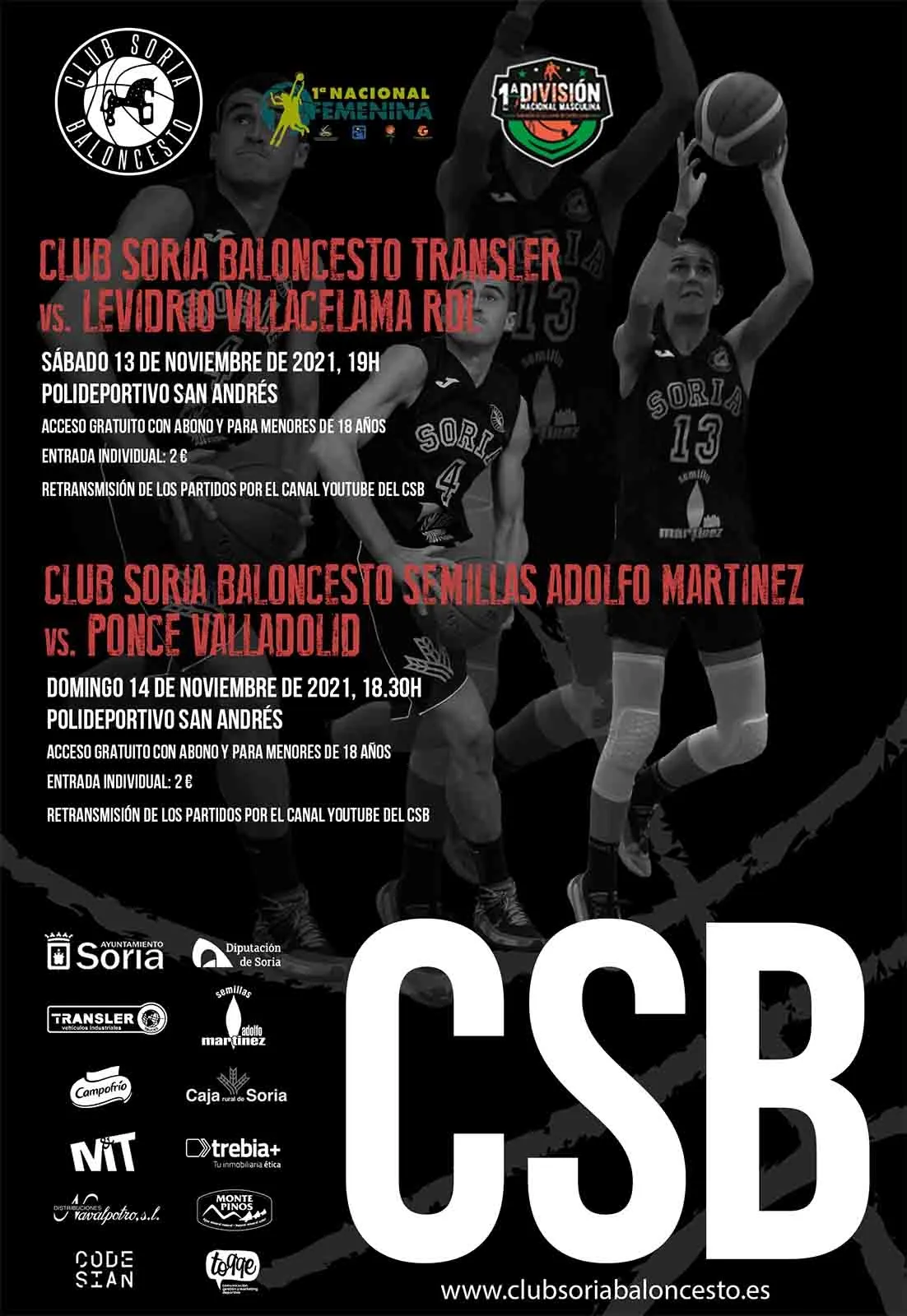 Foto 2 - Los dos equipos de Primera del CSB juegan en casa este fin de semana