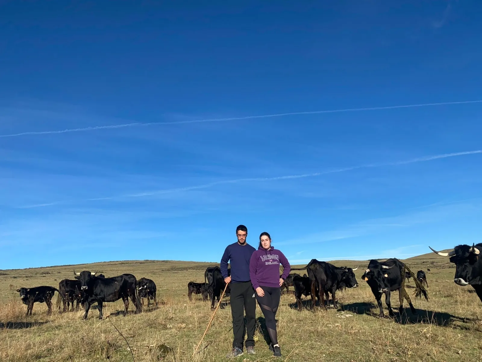Alejandro y Silvia, ganaderos en Tierras Altas.