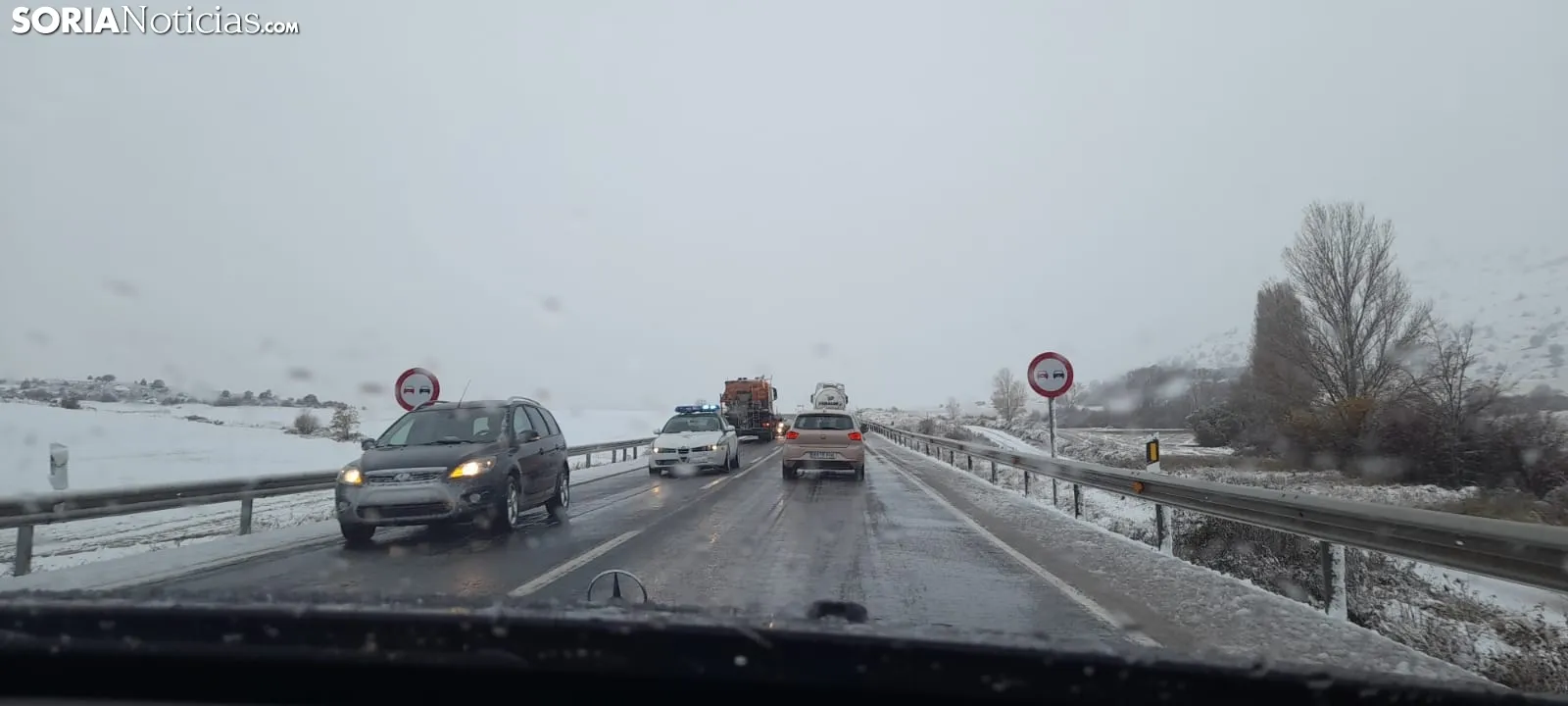 Una imagen de la N-122 esta tarde. /SN