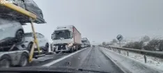 Una imagen de la N-122 esta tarde. /SN