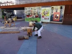 La Cabaña Real de Carreteros en el centro de Soria. 