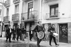 Dulzaineros sorianos en Pamplona.