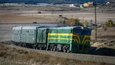 Imágenes del Tren Felipe II a su paso por Soria./ Fotos: Julio Gómez, Asociación Soriana de Amigos del Ferrocarril.