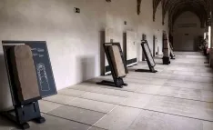 Las estelas expuestas en el museo de la ciudad vasca. /SdG