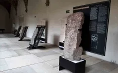 Las estelas expuestas en el museo de la ciudad vasca. /