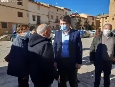 Visita de Mañueco a Monteagudo de las Vicarías.