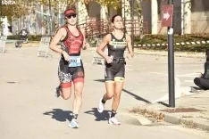 Un participante de la categoría Elite del Campeonato de España de Duatlón MD