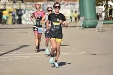 Un participante de la categoría Elite del Campeonato de España de Duatlón MD