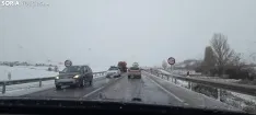 Una imagen de la N-122 esta tarde. /SN