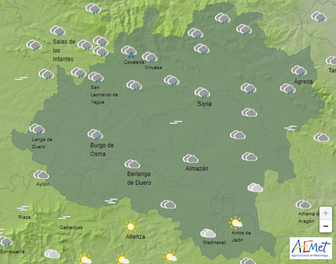 El tiempo en Soria: suben las máximas y la cota de nieve