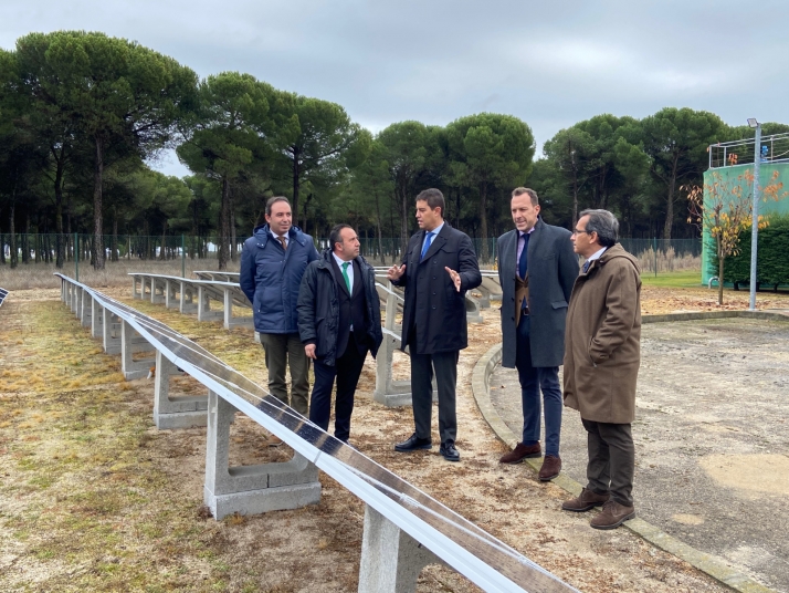 Se estrena la instalación de la planta fotovoltaica para autoconsumo en la EDAR de Pedrajas de San Esteban
