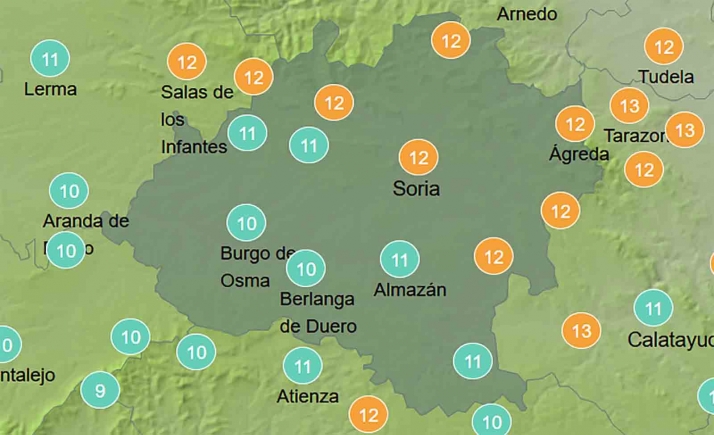 El tiempo en Soria: Despejado y siguen las heladas nocturnas
