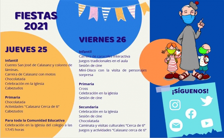 Escolapios honra jueves y viernes a su patrón, San José de Calasanz