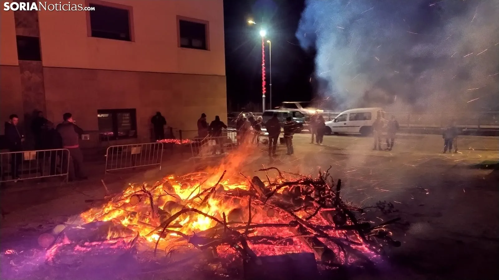 Una imagen de esta noche en Golmayo. /SN
