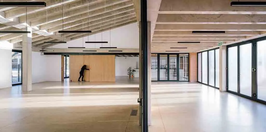 Una imagen del interior del edificio. 