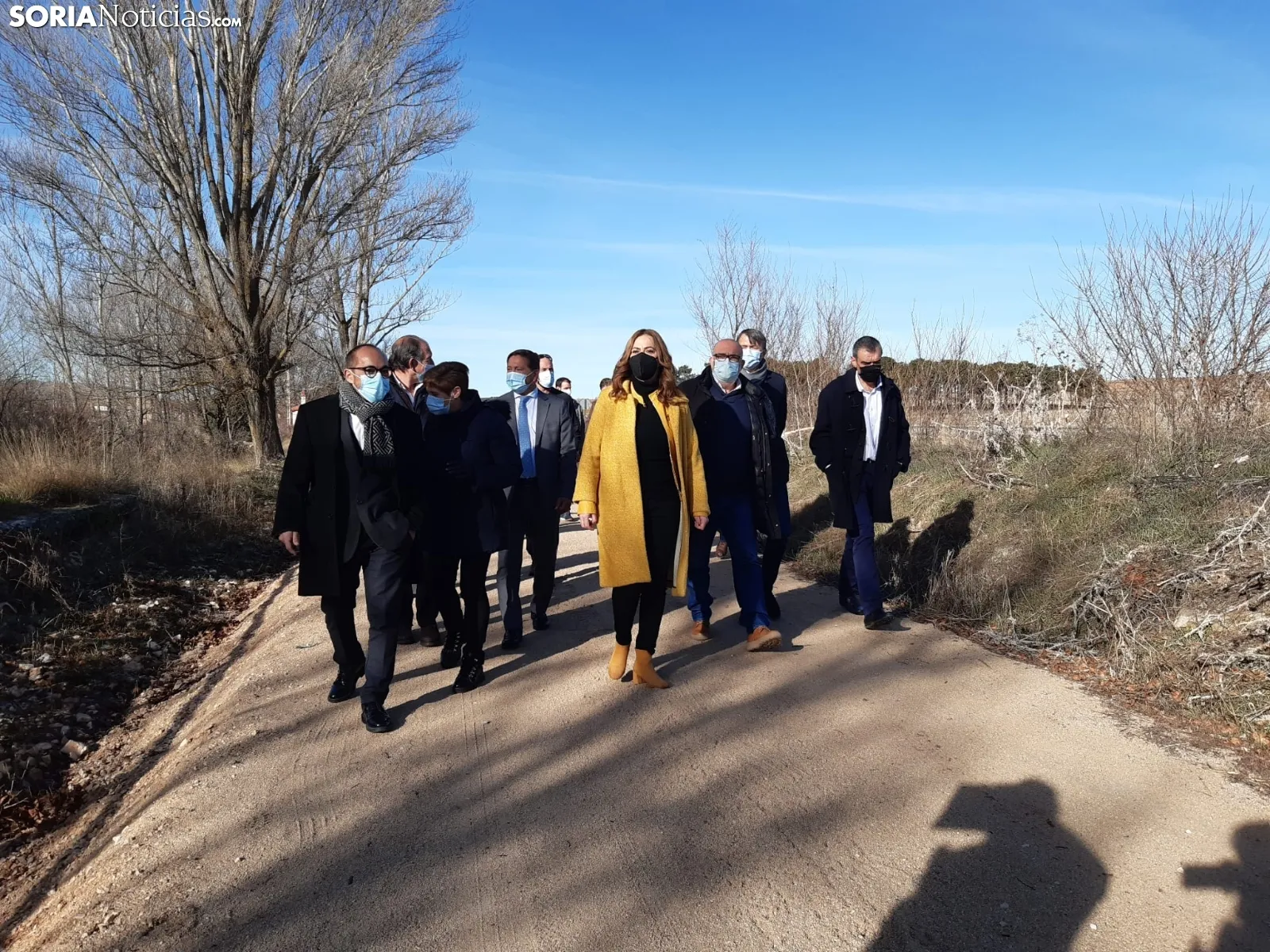 Virginia Barcones pone en funcionamiento el tramo de Vía Verde entre Valcorba y Ciria.