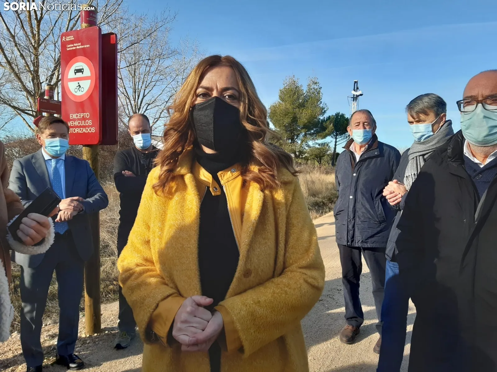 Virginia Barcones pone en funcionamiento el tramo de Vía Verde entre Valcorba y Ciria.