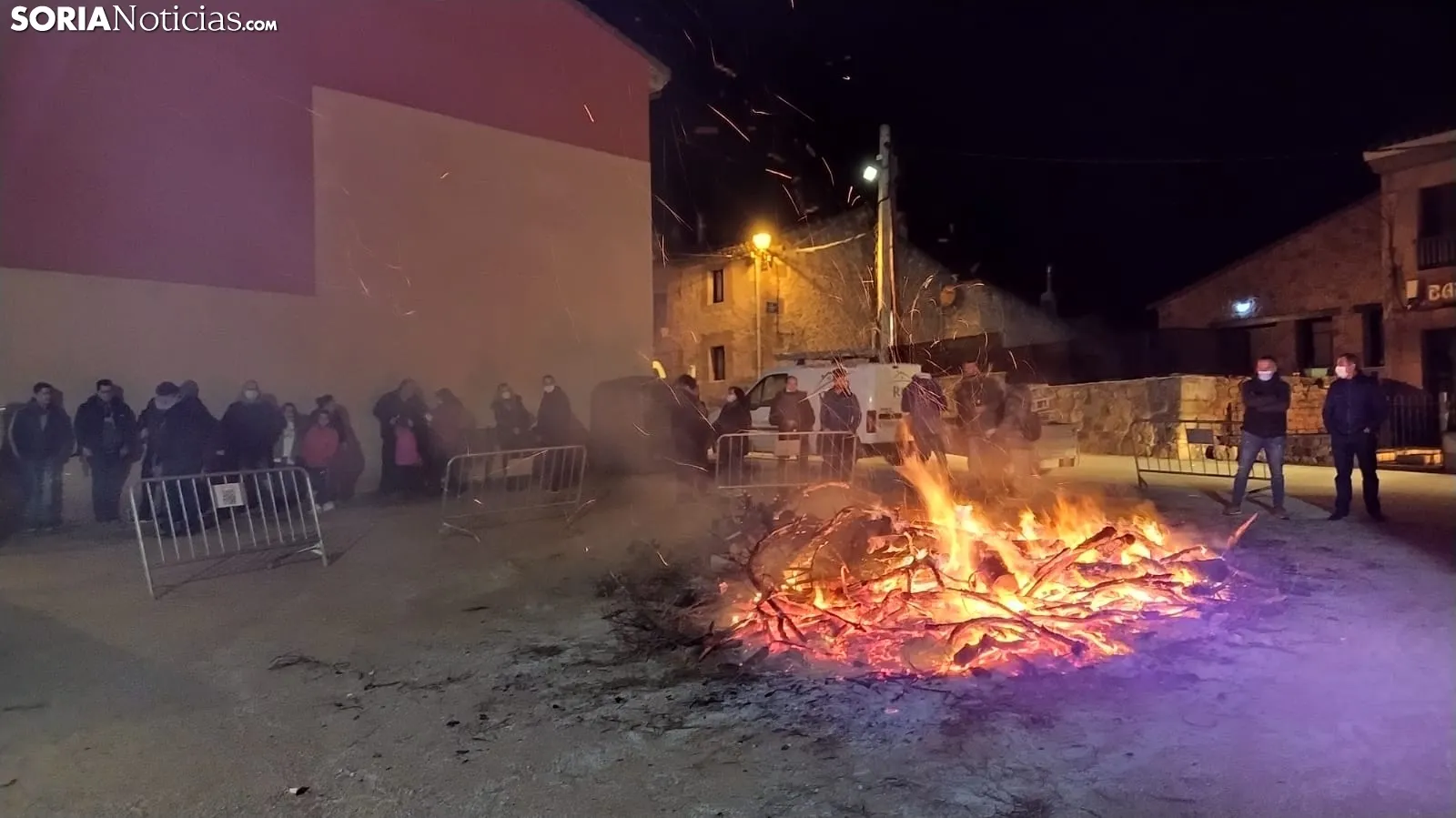 Una imagen de esta noche en Golmayo. /SN