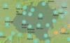 Mapa con las temperaturas a las doce del mediodía. /AEMET