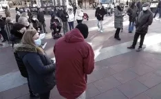 Una imagen de la conmemoración hoy en Granados. /SN