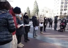 Una imagen de la conmemoración hoy en Granados. /SN
