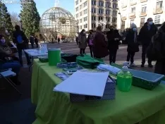 Una imagen de la conmemoración hoy en Granados. /SN