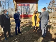 Virginia Barcones pone en funcionamiento el tramo de Vía Verde entre Valcorba y Ciria.