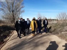 Virginia Barcones pone en funcionamiento el tramo de Vía Verde entre Valcorba y Ciria.
