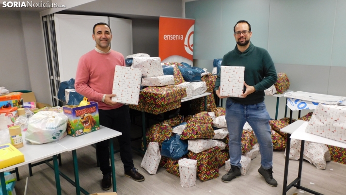 Los sorianos responden al llamamiento de Ensenia y Soria Noticias con m&aacute;s de 1.500 juguetes