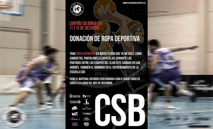 El Soria Baloncesto organiza una campaña solidaria este fin de semana