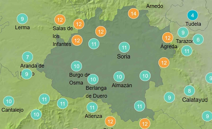 El tiempo en Soria: Siguen mejorando las máximas